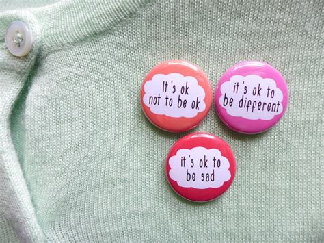 Positive Quote Pins Mental Health Magnets Fight Depression Etsy