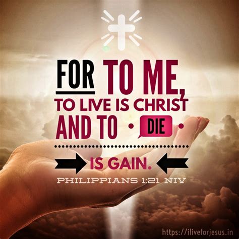 Philippians 121 I Live For Jesus