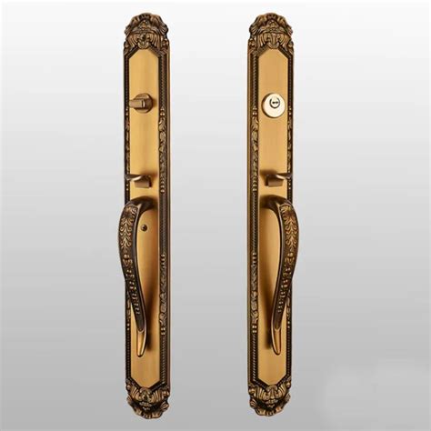 Factory Direct Antique Zinc Alloy Pull Handle With Lock Luxury Home