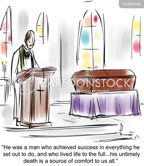 Funeral Sermon Cartoons And Comics Funny Pictures From Cartoonstock