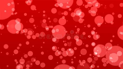 Abstract Bokeh Background Red Particles Stock Illustration
