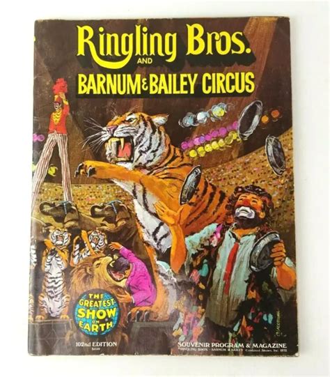 RINGLING BROS AND Barnum Bailey Circus 102nd Edition Souvenir Program