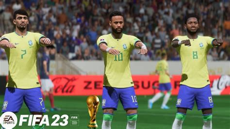 Fifa 23 Brazil Vs France Fifa World Cup 2022 Final 4k Youtube