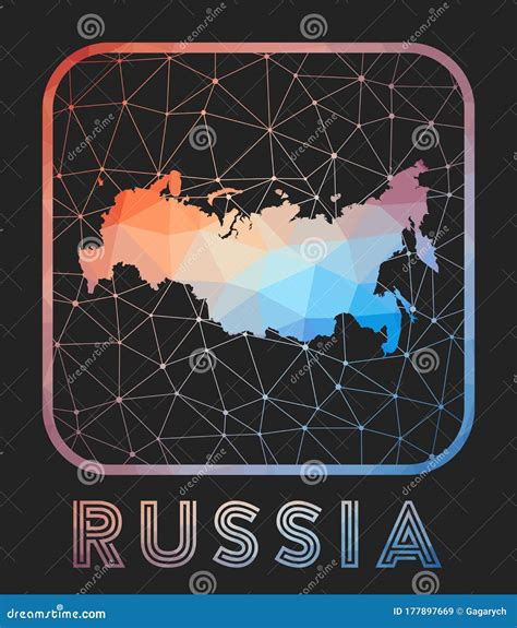 Ontwerp rusland kaart vector illustratie Illustration of geïsoleerd
