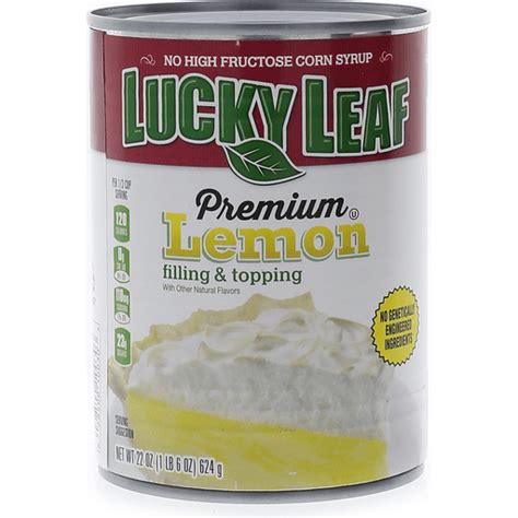 lucky leaf fruit filling or topping premium lemon 22 oz pie crusts and filling price cutter