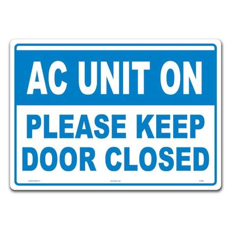 Lynch Sign 14 In X 10 In Keep Door Closed Sign Printed On More