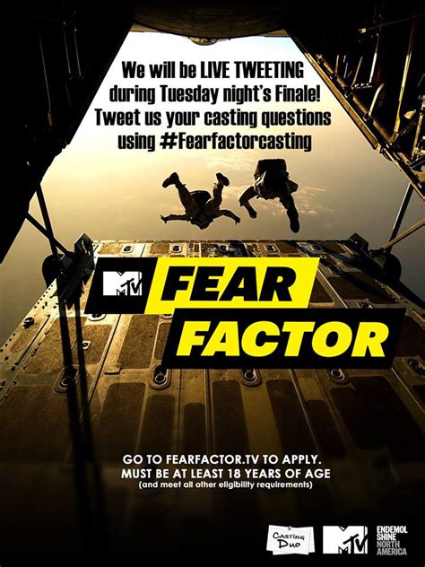 Tryout For The New Season Of Fear Factor Casting Call For Couples