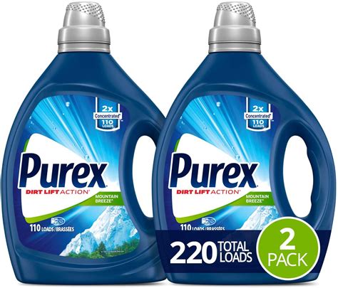 Purex Mountain Breeze He Liquid Laundry Detergent 2 Pack