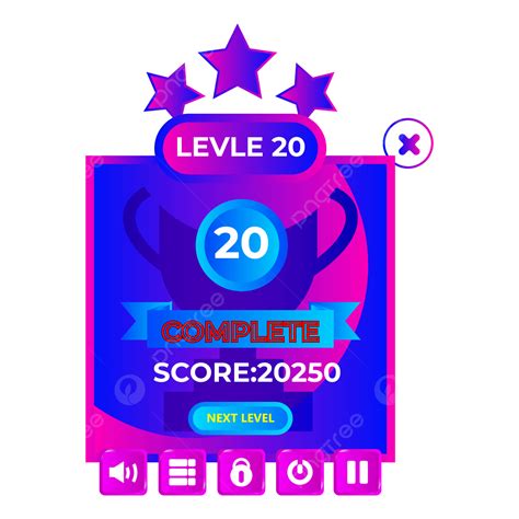 Award Level Vector Design Images Colorful Game Level Design Icon And