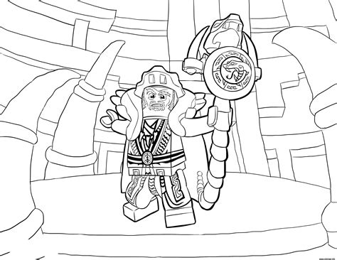 Coloriage LEGO Ninjago Master Chen  JeColorie.com