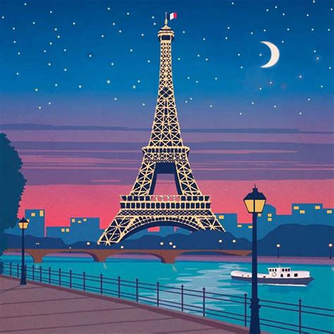 Eiffel Tower By Night Sally Corey Designs For The Art Needlepoint