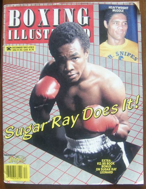 Sugar Ray Leonard Boxing Illustrated Magazine December 1982