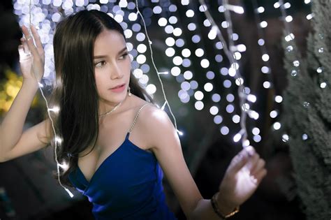 brunette lanchakorn yeunyaw thailand model women asian hd wallpaper rare gallery
