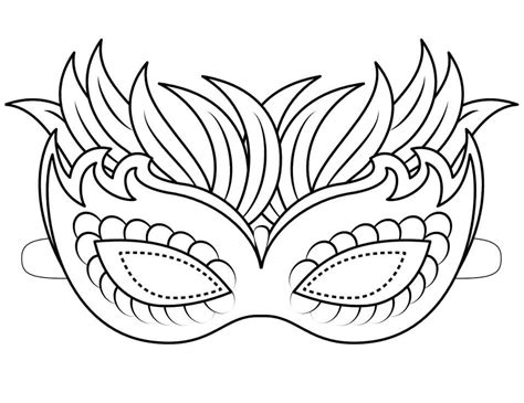 Beautiful Mardi Gras Mask Printable Coloring Pages Coloring Pages