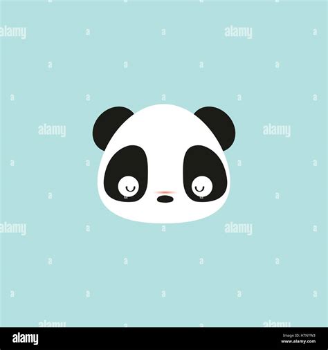 Cute Panda Face Stock Vector Image And Art Alamy