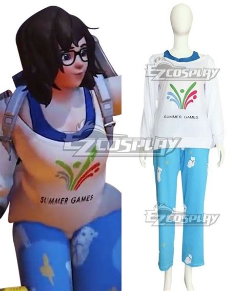 Overwatch Ow Dr Mei Ling Zhou Pajamas Cosplay Costume Cosplay