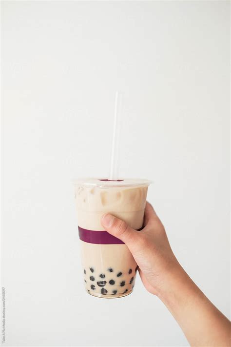Child Hand Holding Bubble Tea Or Boba By Stocksy Contributor Take A
