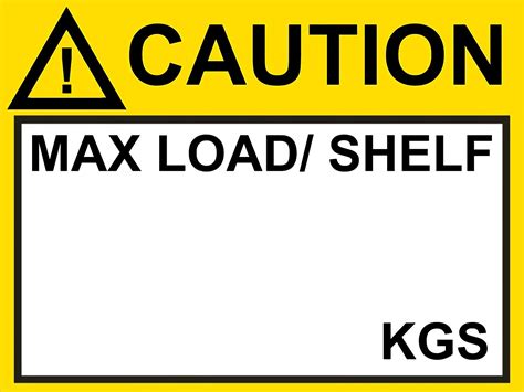 Case Thick Mm 01 0004 Lbs Loadshelf Max Caution Safety