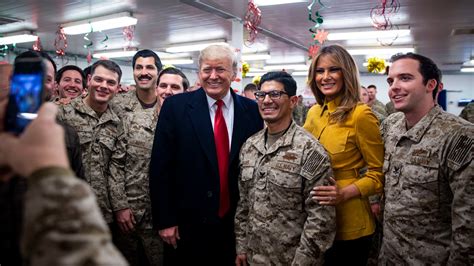 Trump Makes Surprise Visit To American Troops In Iraq The New York Times