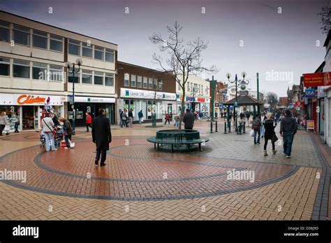 Scunthorpe Town Centre High Street Stock Photo Alamy