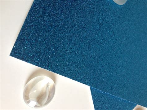 Ocean Blue Glitter Cardstock 5x7 For Diy Frozen Invitations Etsy