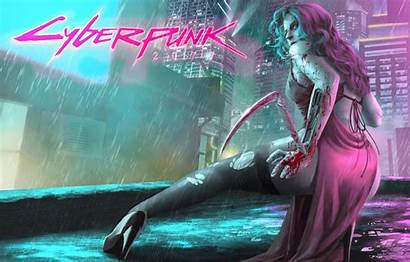 Cyberpunk 2077 Cyborg Rain Wallpapers Projekt Cd