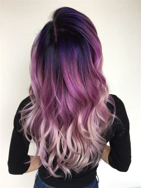 We did not find results for: Vivids color melt from black to purple pink hairstyles ...