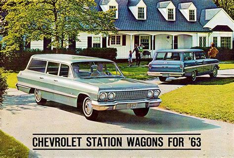 1963 Chevrolet Station Wagons Promotional Advertising Poster