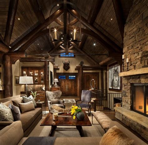 16 Glamorous Chalet Living Room Designs That Wows