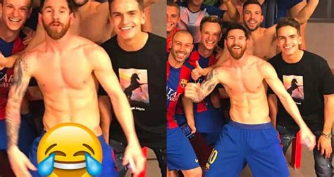 Lionel Messi Compañero Revela Que En Las Duchas También Es De Otro Planeta Video Y Fotos