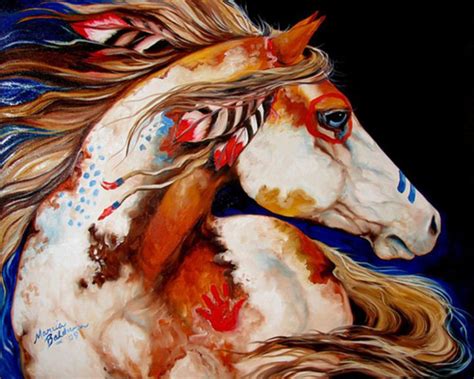 Indian War Horse Painting At Explore Collection Of