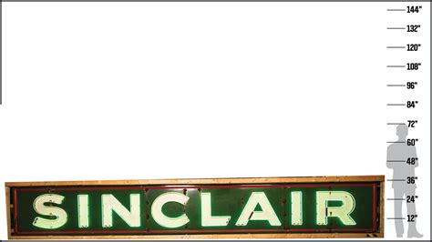 Sinclair Single Sided Porcelain Neon Sign At Indy 2022 As Z812 Mecum