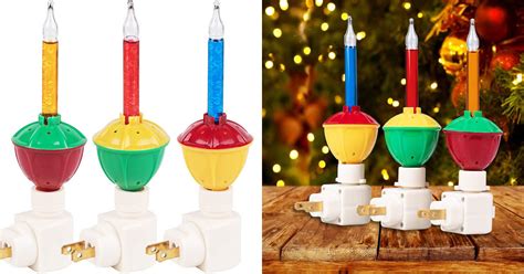 These Christmas Bubble Night Lights Are Giving Us All The Vintage