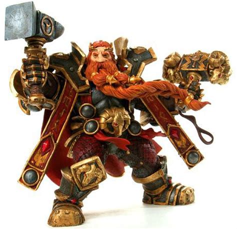 World Of Warcraft Series 6 Magni Bronzebeard Action Figure Dwarven King