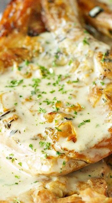 Cover tightly with a double layer of foil. Crockpot Pork Chops with Creamy Herb Sauce ~ Says: They ...