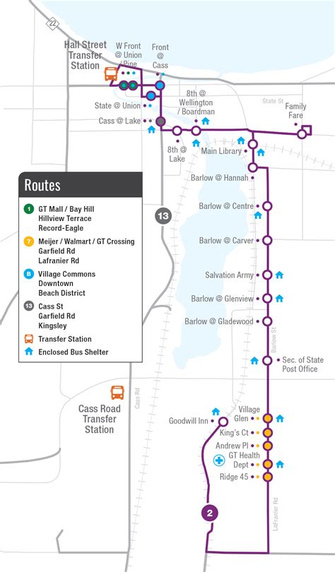 City Loops Bus Routes Bata Traverse City Transportation