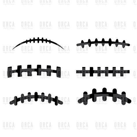 Football Laces Svg Png Digital Download Etsy
