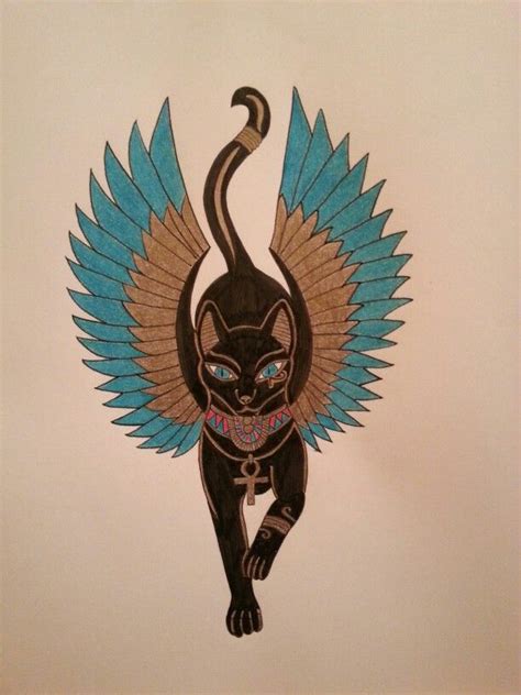 Egyptian Cat Drawings Inktober 23ancient By Dolphydolphiana On