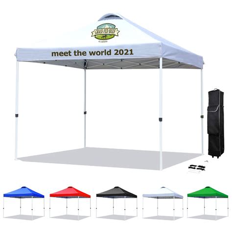 10′ X 10′ Custom Printed Pop Up Tent Kit With Vented Top Geo Promos