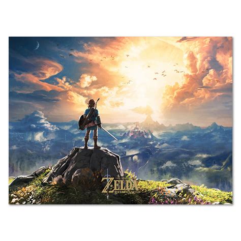 The Legend Of Zelda Breath Of The Wild Poster Box Art High Quality