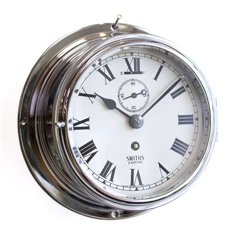 Antiques Atlas Chrome Ships Clock By Smiths