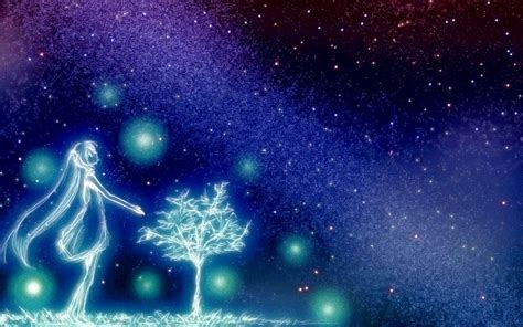 Starry Sky Anime Wallpapers Wallpaper Cave