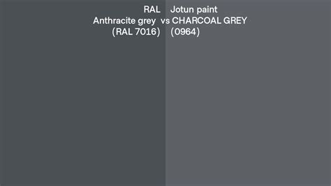 Ral Anthracite Grey Ral 7016 Vs Jotun Paint Charcoal Grey 0964 Side