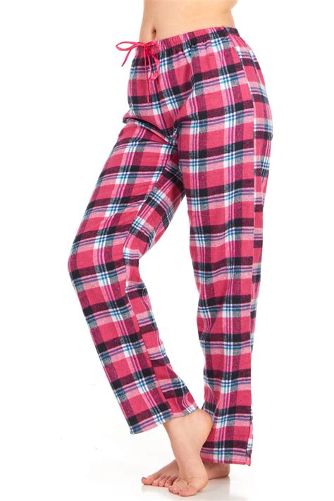 Womens Flannel Pajama Pants Long Novelty Cotton Pj Bottoms