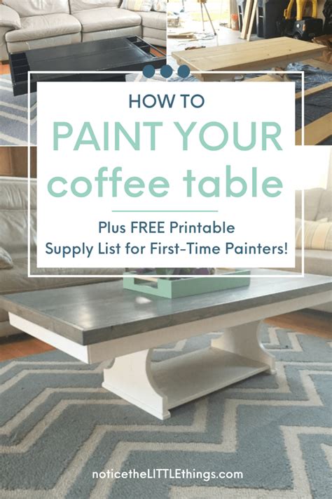 how to paint your coffee table • notice the LITTLE things