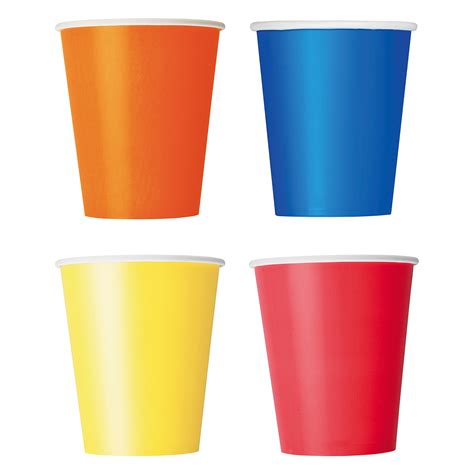 Paper Cups, 9 oz, Assorted, 8ct - Walmart.com - Walmart.com
