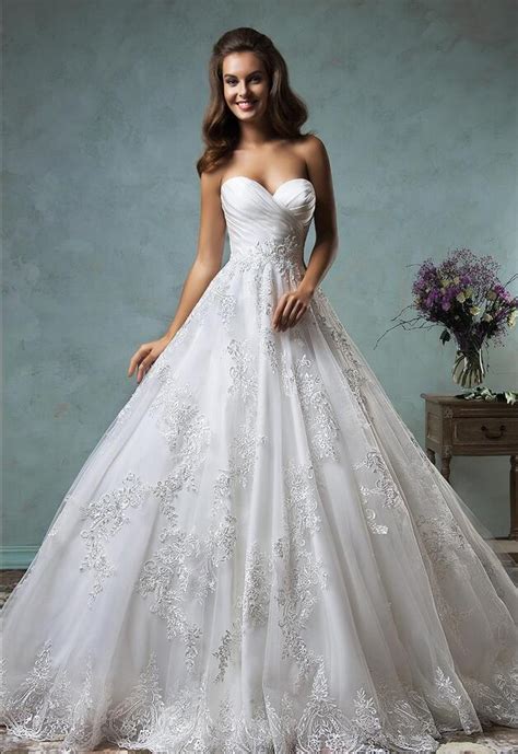 Plus Size Wedding Dresses Ball Gown 2017 Sweetheart Pleated Lace