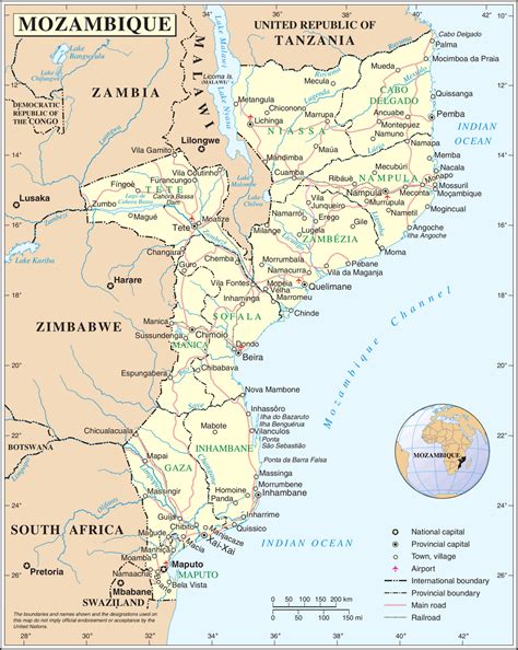 Kaart Landen Oost Afrika Kaart Mozambique En Maputo Vakantie Afrika