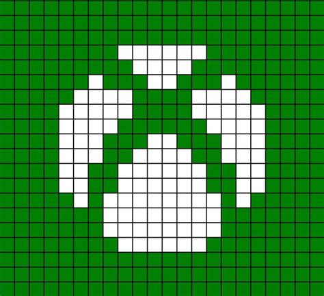 Xbox Logo Pixel Art En 2022 Punto De Cruz Infantil Dibujos En