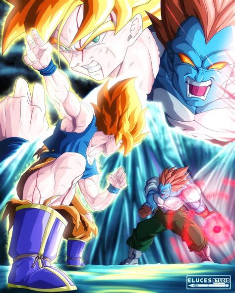 Artstation Son Goku Vs Super Android 13 Elias Luces Eluces Studio